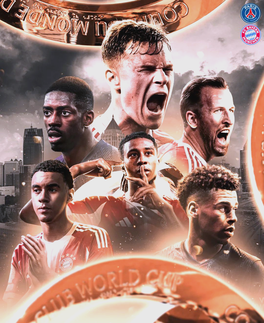 巴黎圣日耳曼与拜仁慕尼黑争夺胜利